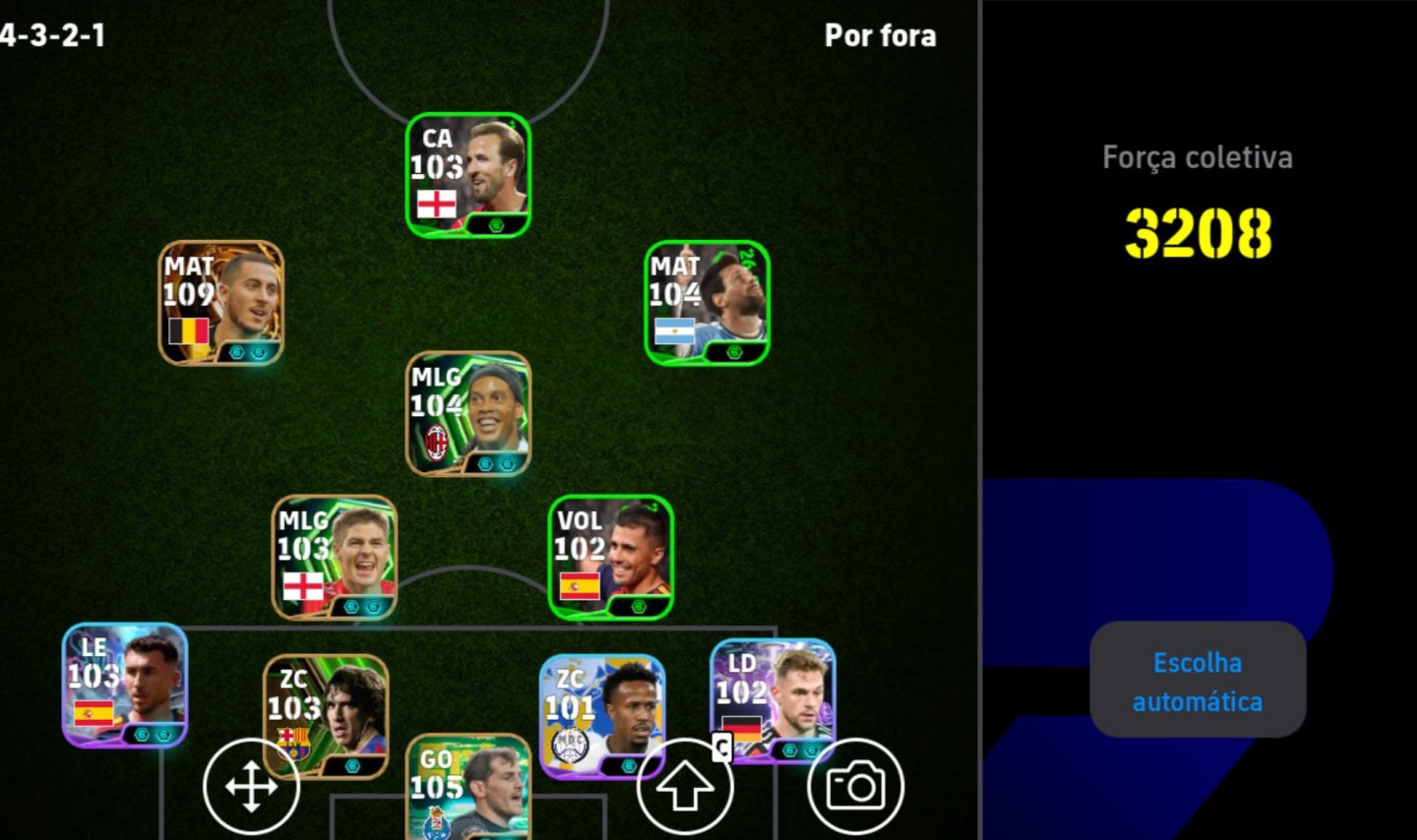 Conta efootball intermediária completinha