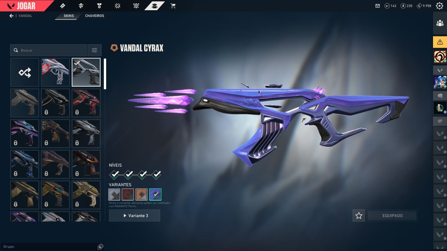 CONTA VALORANT MUITO BOA COM KARAMBIT RGX!!