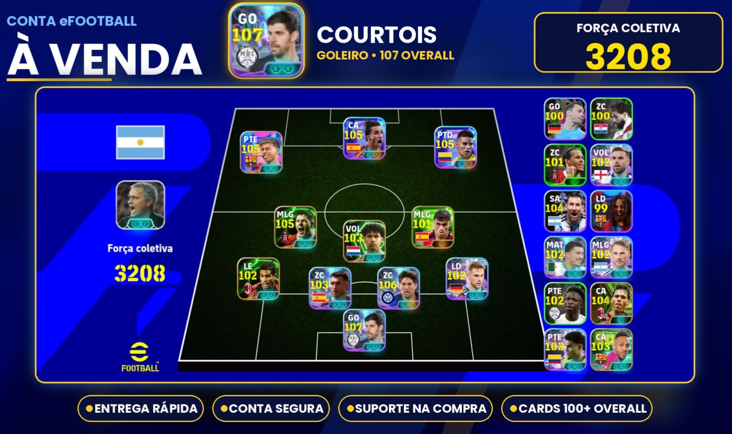CONTA EFOOTBALL MOBILE !