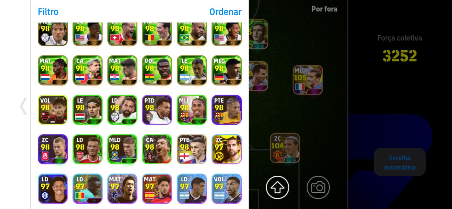 CONTA EFOOTBALL BOA +3250 DE FORÇA SO KONAMI