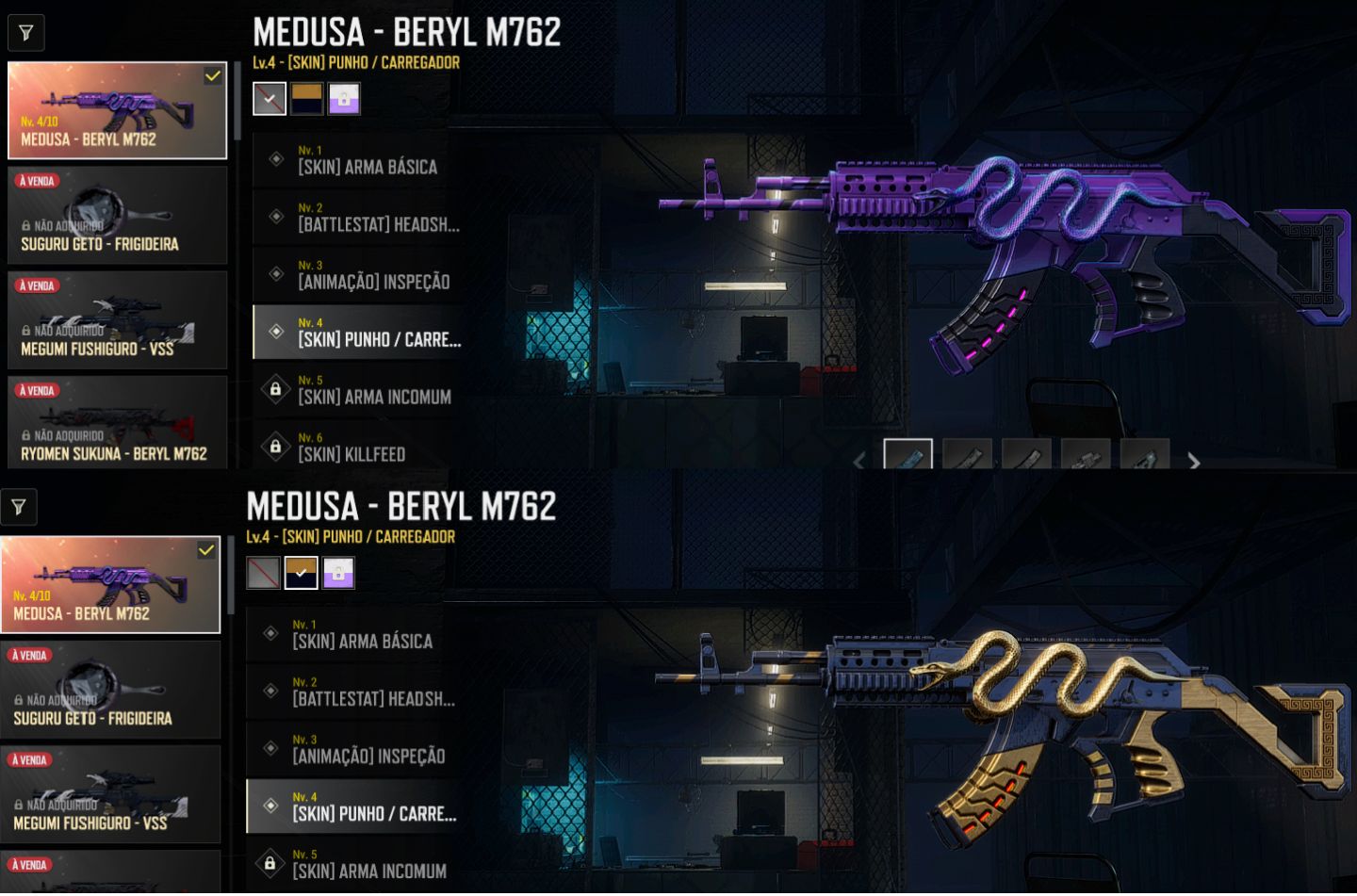 CONTA PUBG PC - BERYL MEDUSA LVL 4 + CROMA NOVO + PLUS ATIVADO
