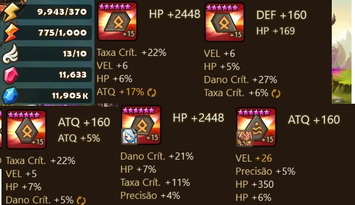 CONTA COM JUSTICE DARK+ OBERON RUNAS BOAS 11.6K CRISTAIS