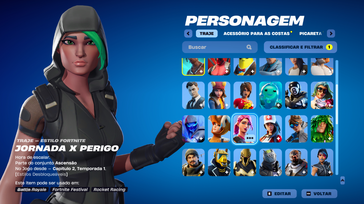 Conta Fortnite RARÍSSIMA! Travis Scott + Skins OG T3/T4 + Passes 8, 9, X e C2T2