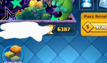 CONTA CLASH ROYALE 6387 Troféus
