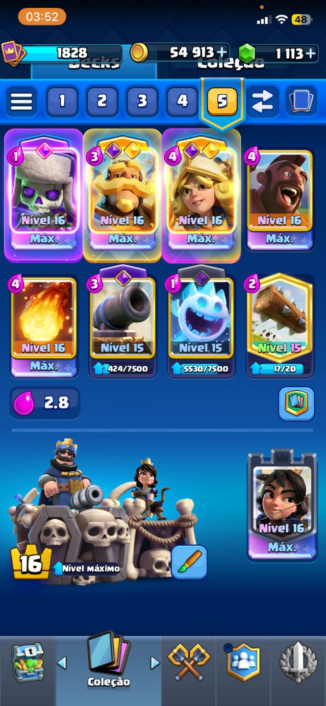 Conta Clash Royale 9 anos