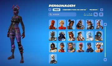 Conta fortnite OG com skins antigas e pacotes de skins requisitados