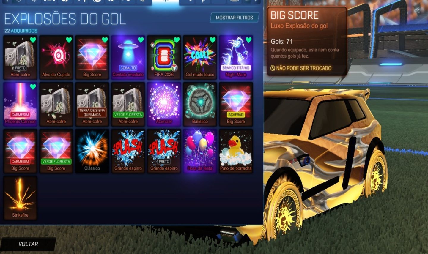 Conta Rocket League | Octane TW, Fennec TW/Preto, Apex TW + 1000 Créditos