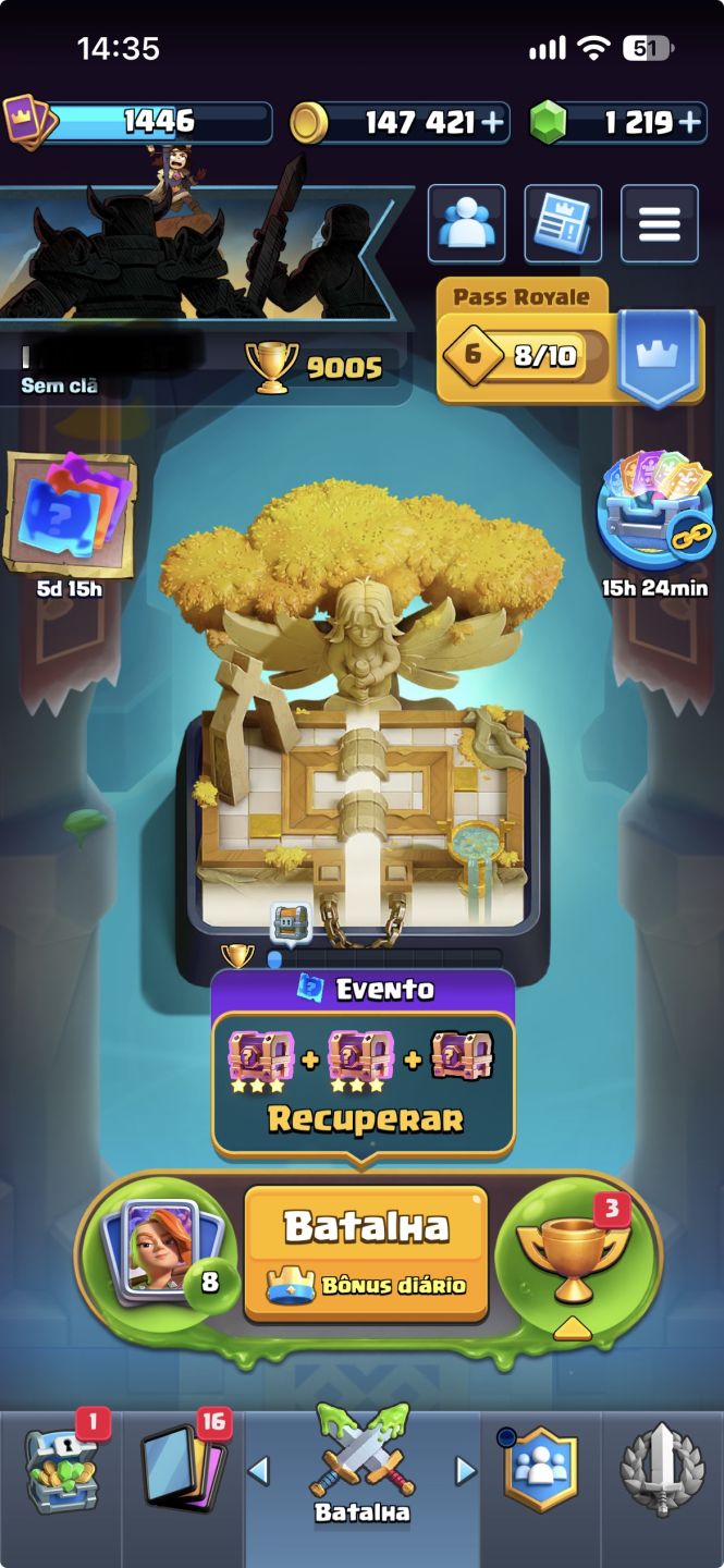 Promova Conta Clash Royale 9000 Troféus