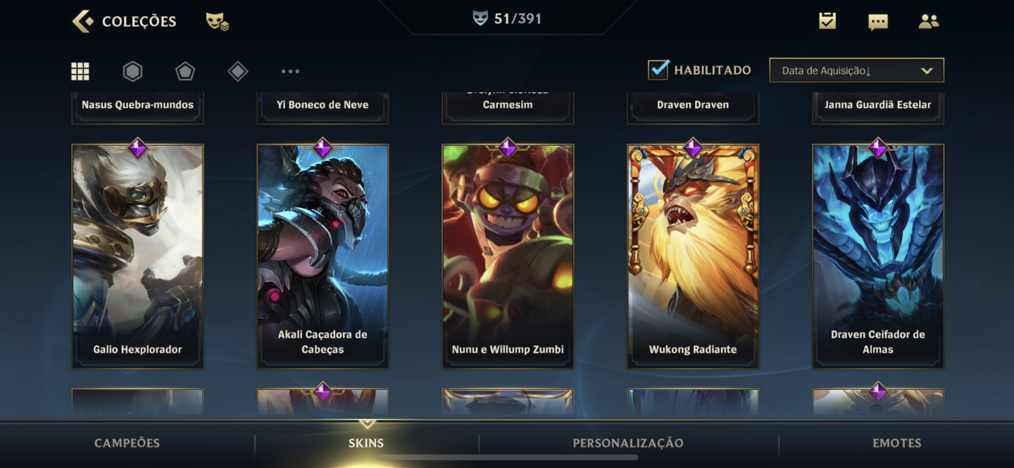 Conta wild rift