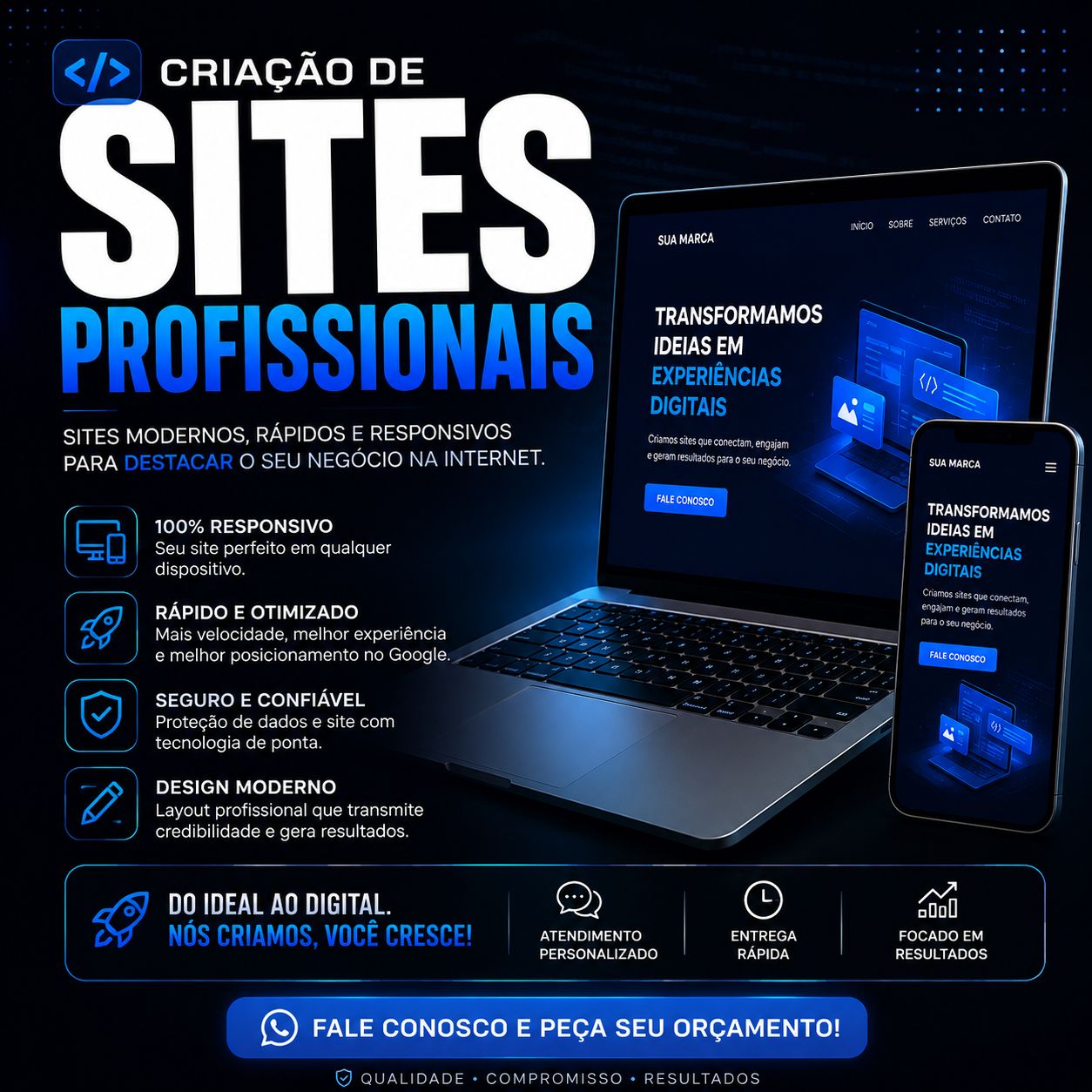 Crie Seu Site Profissional Hoje