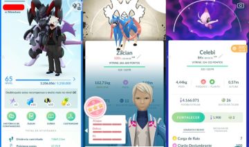 CONTA POKEMON GO LEVEL 65 | 190 LENDARIO | 158 BRILHANTE | ZACIAN E MEWTWO IV100