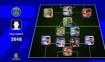 CONTA EFOOTBALL MOBILE: MESSI, NEYMAR, YAMAL, GERRARD E MEIA ATACANTE