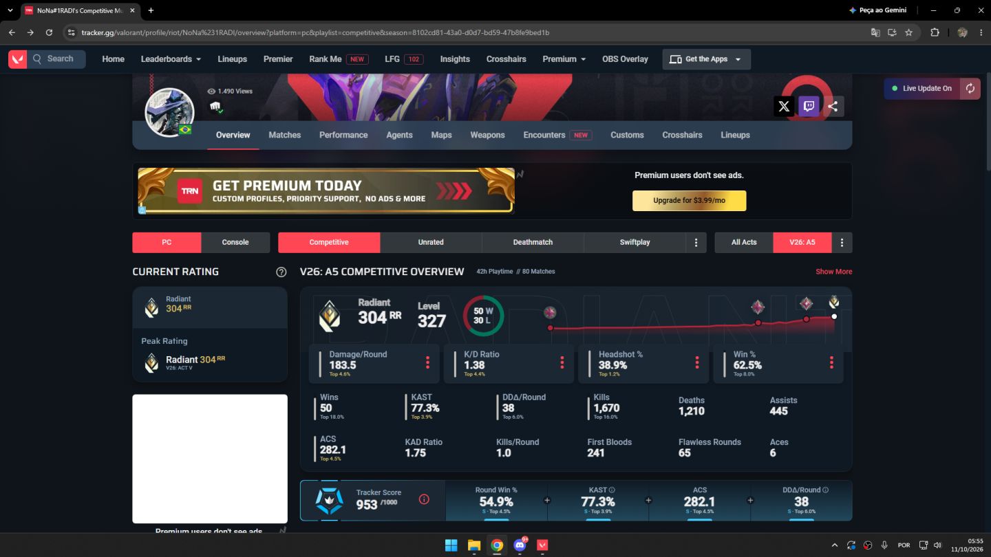 CONTA RADIANT ESSE ATO COM +4K EM SKINS CHAMPIONS ETC ( FULL DADOS DE CRIAÇÃO )