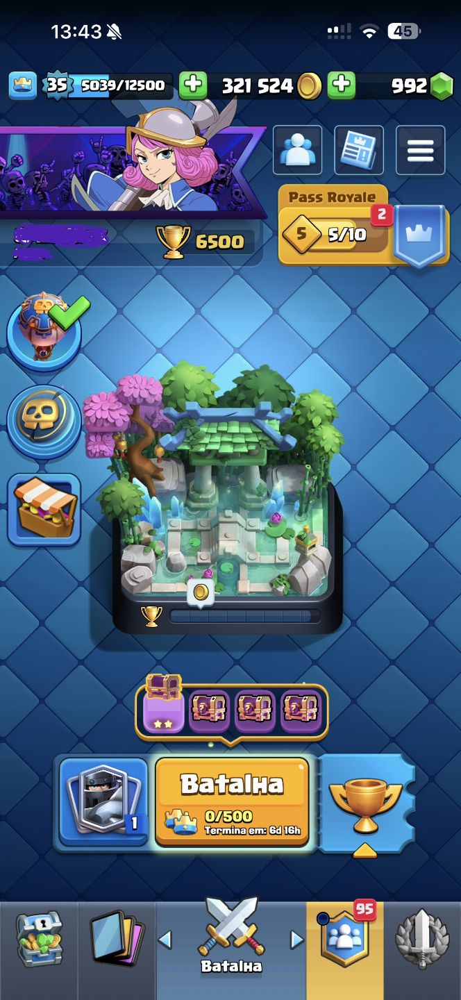 CONTAS FULL ACESSO DE CLASH ROYAL 6500 TROFÉUS + BRAW STARS