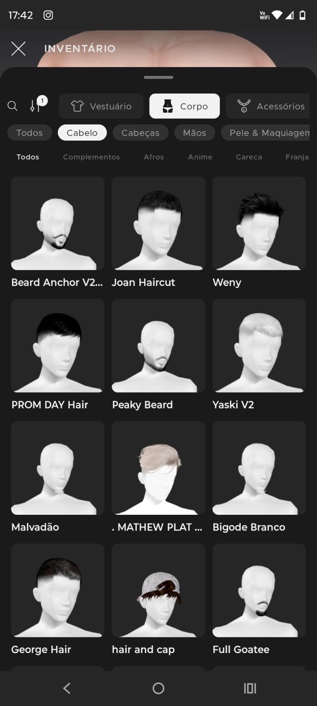 Conta IMVU - Masculino