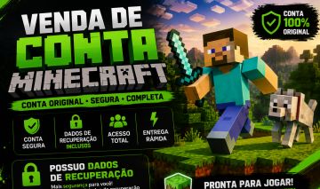 MINECRAFT ORIGINAL - CONTA PRONTA PARA JOGAR!