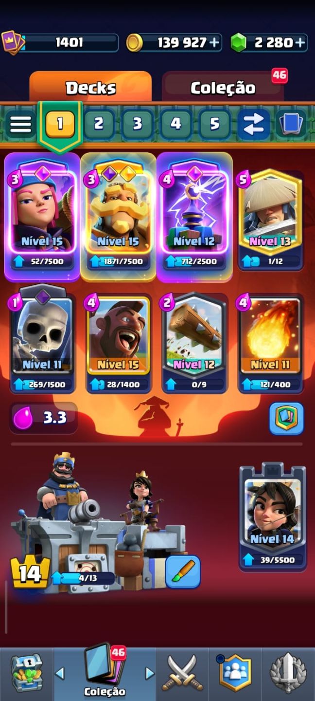 Conta Clash Royale muito boa + novo passe comprado de julho