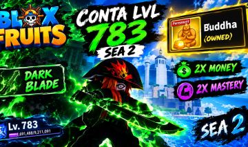 CONTA LVL 783 | SEA 2 | PERM BUDDHA | DARK BLADE | 2X MONEY + 2X MASTERY