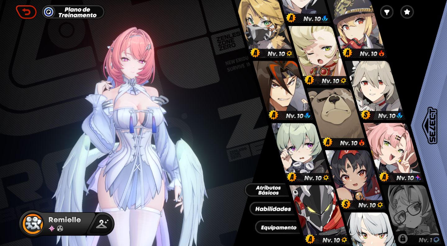 CONTA DE ZZZ LVL 55 6 PERSONAGENS EXCLUSIVOS e 5 MOTORES EXCLUSIVOS