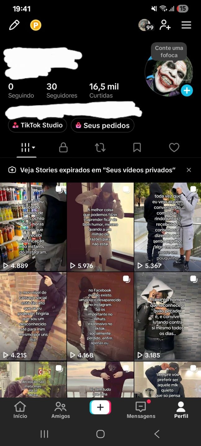 Conta tiktok