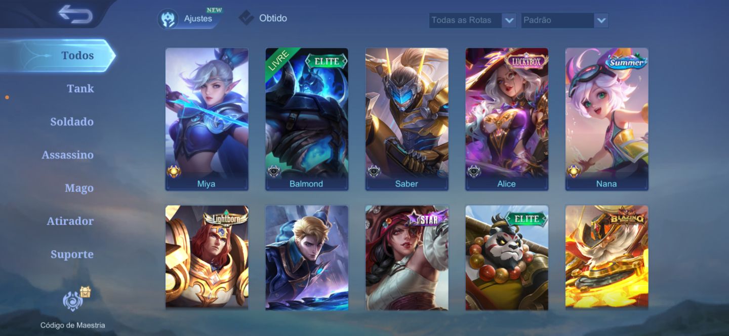 Conta MLBB | Hanabi Collector + Karina KOF + 3 Luckybox