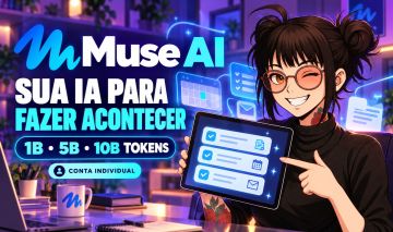 Muse AI - (Conta Individual) 1B, 5B ou 10B Tokens