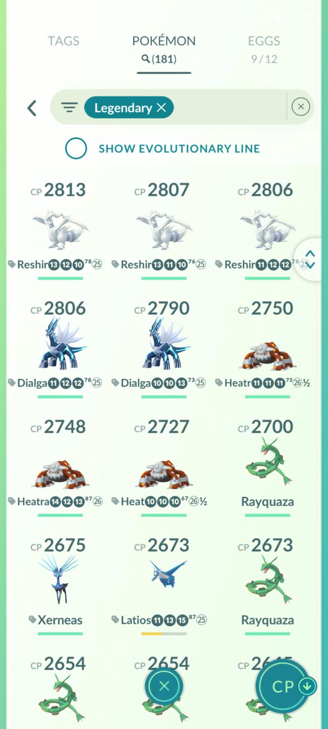 Conta de 2019 Pokemon go, recheada de lendario!