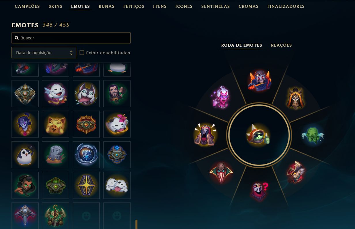ESM 2 - CONTA LEGADO 2018 - 257 SKINS - 188 CROMAS