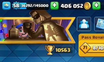 Conta de Clash Royale promoção, com 10k de troféu e todas cartas desbloqueadas