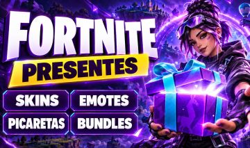 Fortnite V-Bucks via Presente | Skins, Itens da Loja e Bundles - Melhor Preço :)