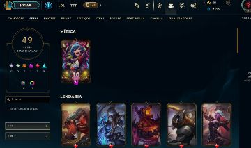 FULL ACESSO - 49 SKINS - TODOS CAMPEÕES - LEVEL 176