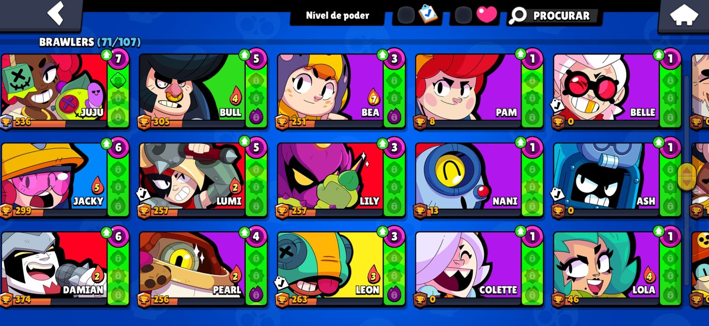 Conta de brawl stars de 2023