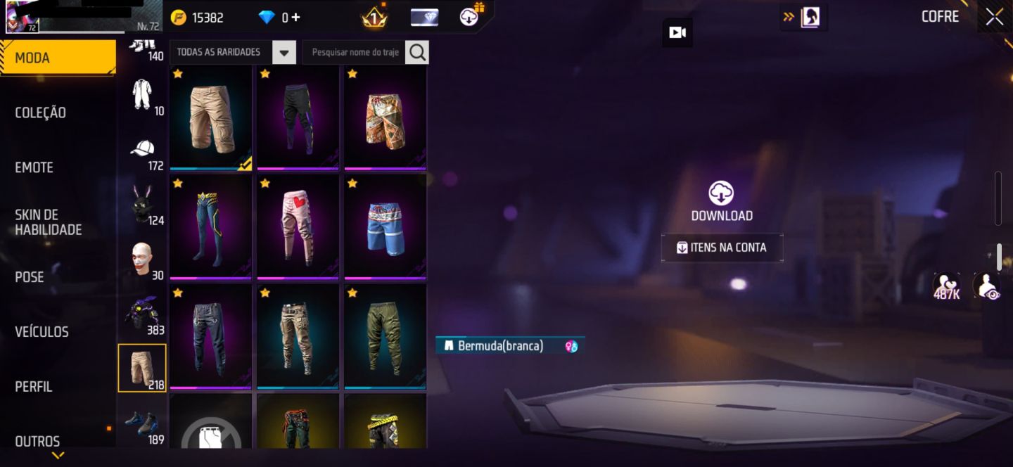 CONTA DE FREE FIRE UMP ARTE DA GUERRA