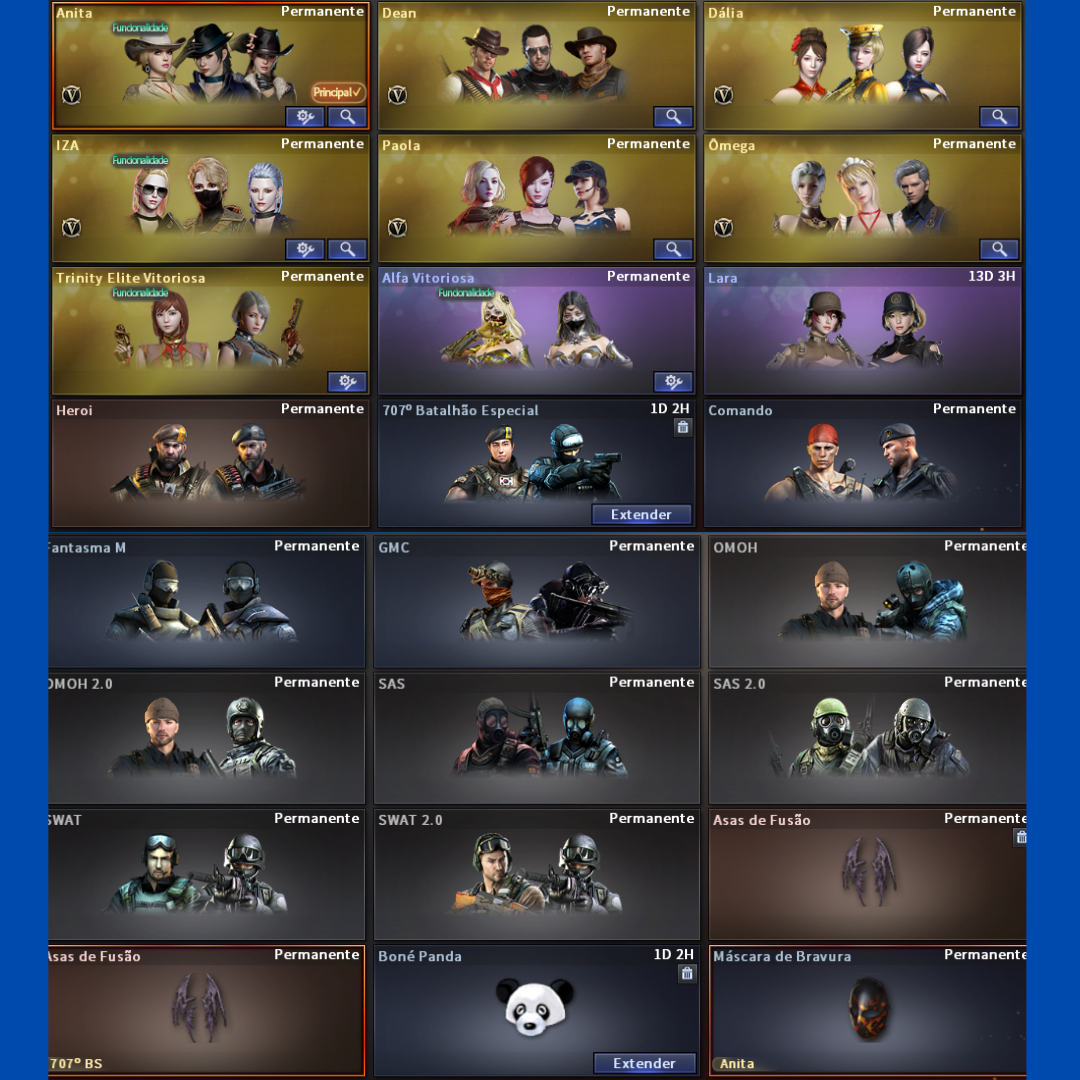 CONTA CROSSFIRE / 27 VIPS / 244 ITEMS / FULL ACESSO