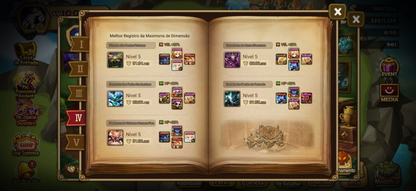 Summoners war server - 4LD 5* Gandalf de luz, Julianne, Seimei e Hanwul