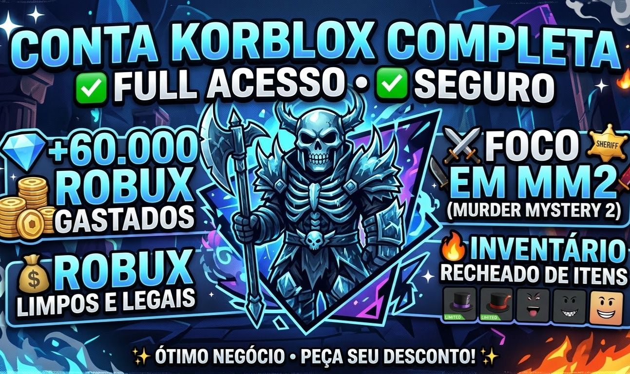 CONTA KORBLOX +60K GASTADOS ROBUX LIMPOS FOCO EM MM2!