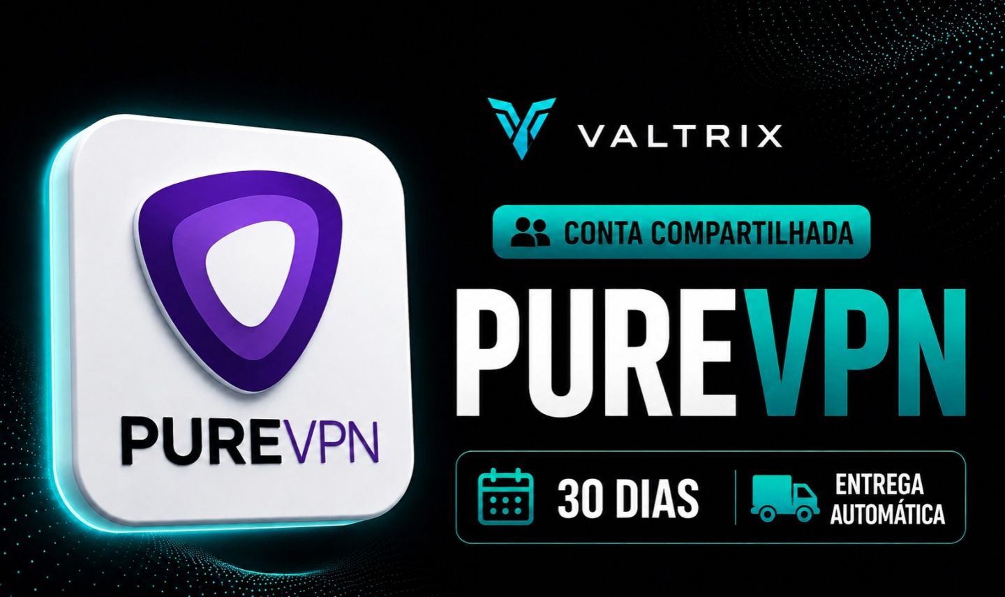 PureVPN | 30 Dias | Conta Compartilhada | Entrega Automática