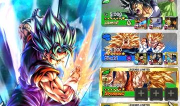 Conta dragon ball legends com vários legends e ultra + squadra de brinde