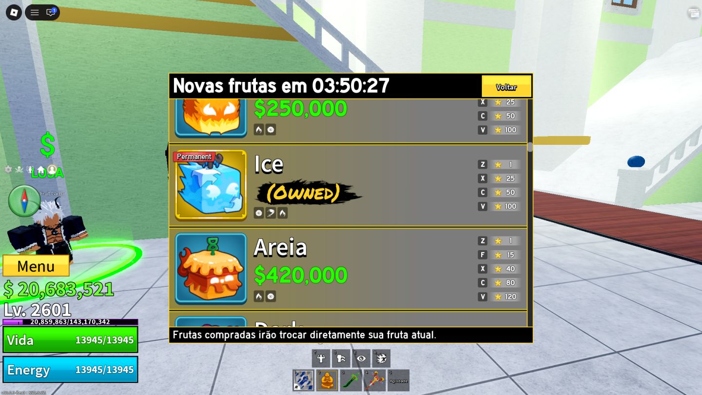 Conta roblox blox fruits