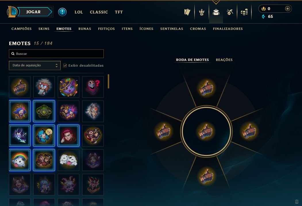 CONTA LOL LVL 49 | 48 SKINS | 39 ÍCONES