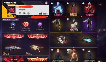 Conta Free fire gemada