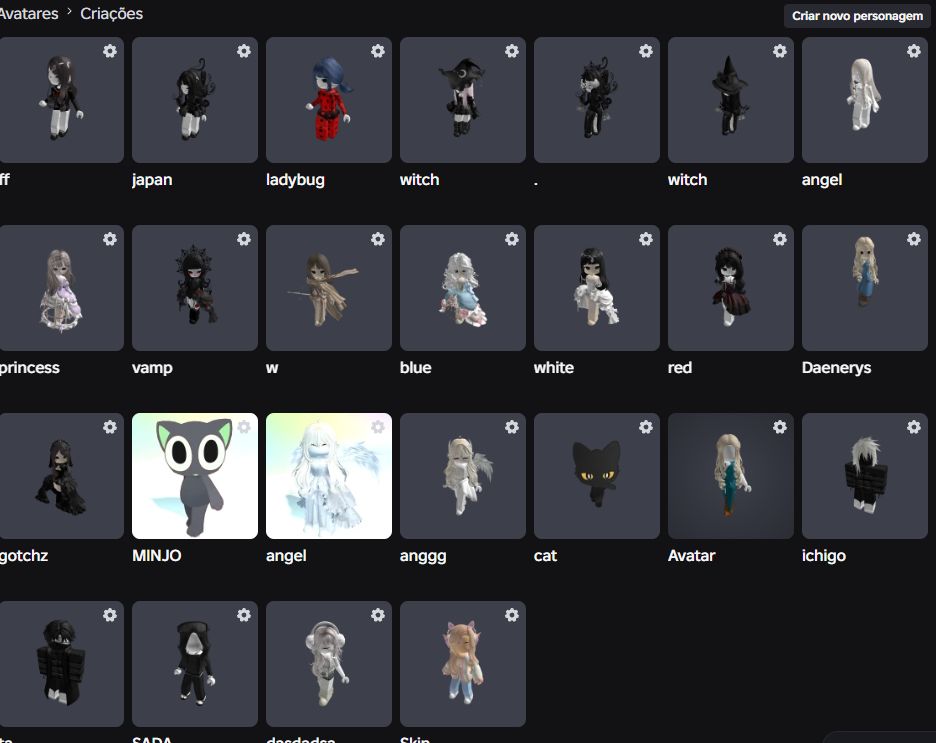 CONTA ROBLOX FEMININA COM ITENS MASCULINOS