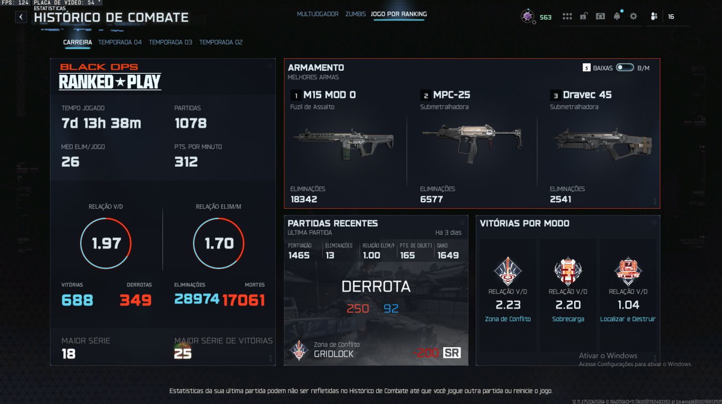 CONTA CALL OF DUTY PREMIUM | PRESTÍGIO MESTRE 600+ |