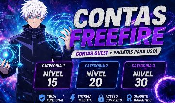 CONTA FREE FIRE LEVEL 15 OTIMAS PRA XITAR