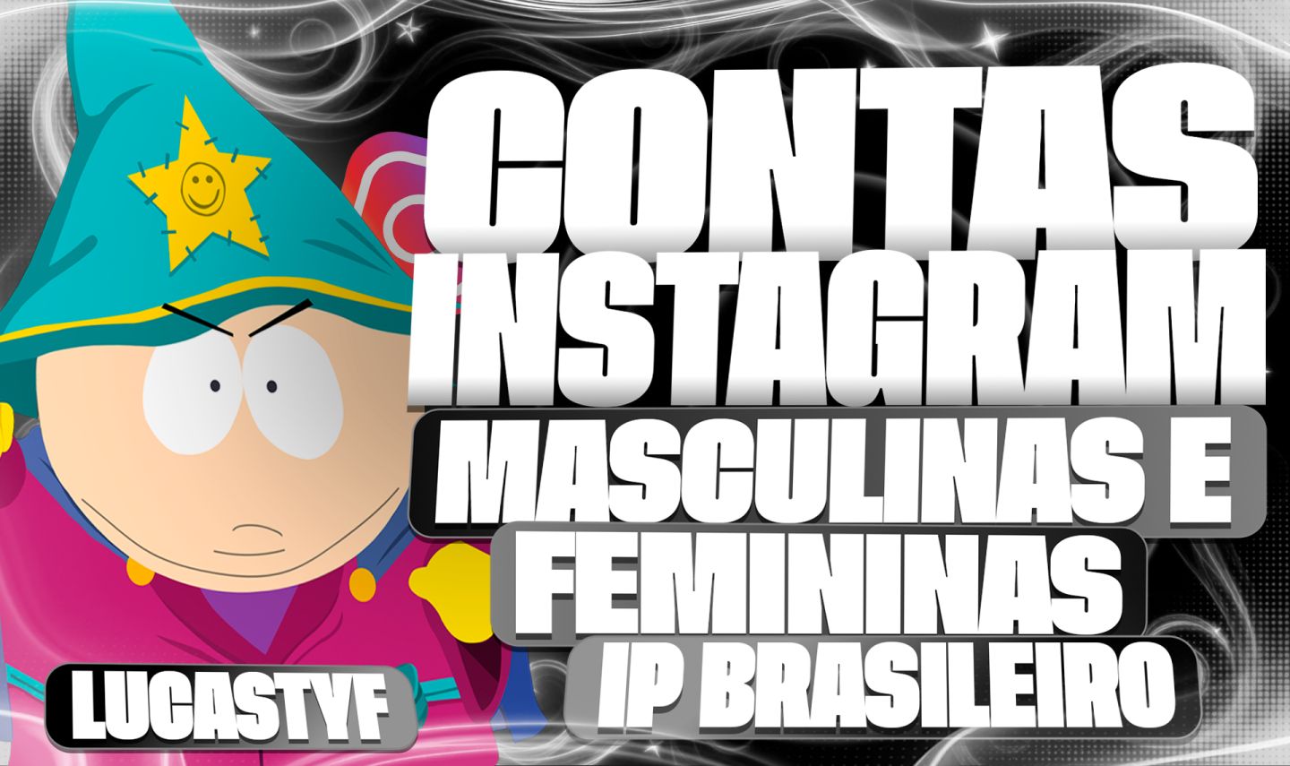 CONTAS INSTAGRAM MASCULINO E FEMININA IP BR + ENTREGA AUTOMÁTICA