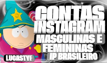 CONTAS INSTAGRAM MASCULINO E FEMININA IP BR + ENTREGA AUTOMÁTICA