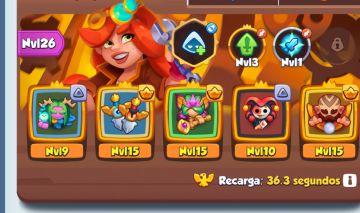 Conta RUSH ROYALE (MONGE NVL 15) SUPORTES NVL 15