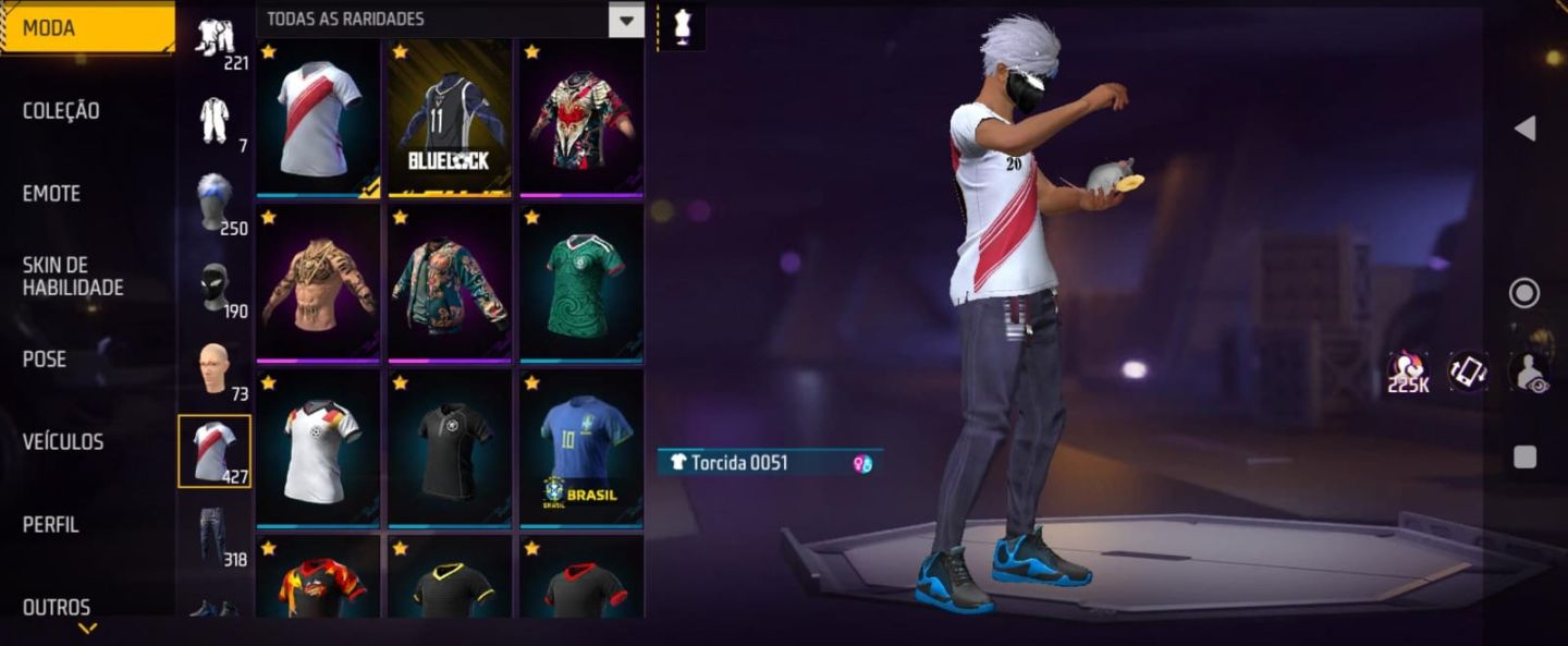 Conta FF 7 anos, prime 6 quase prime 7 faltando 5,5k de dimas.