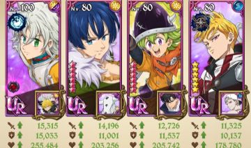 Conta antiga de 7ds nivel 128, 4 cavaleiros do Apocalipse + Gawin