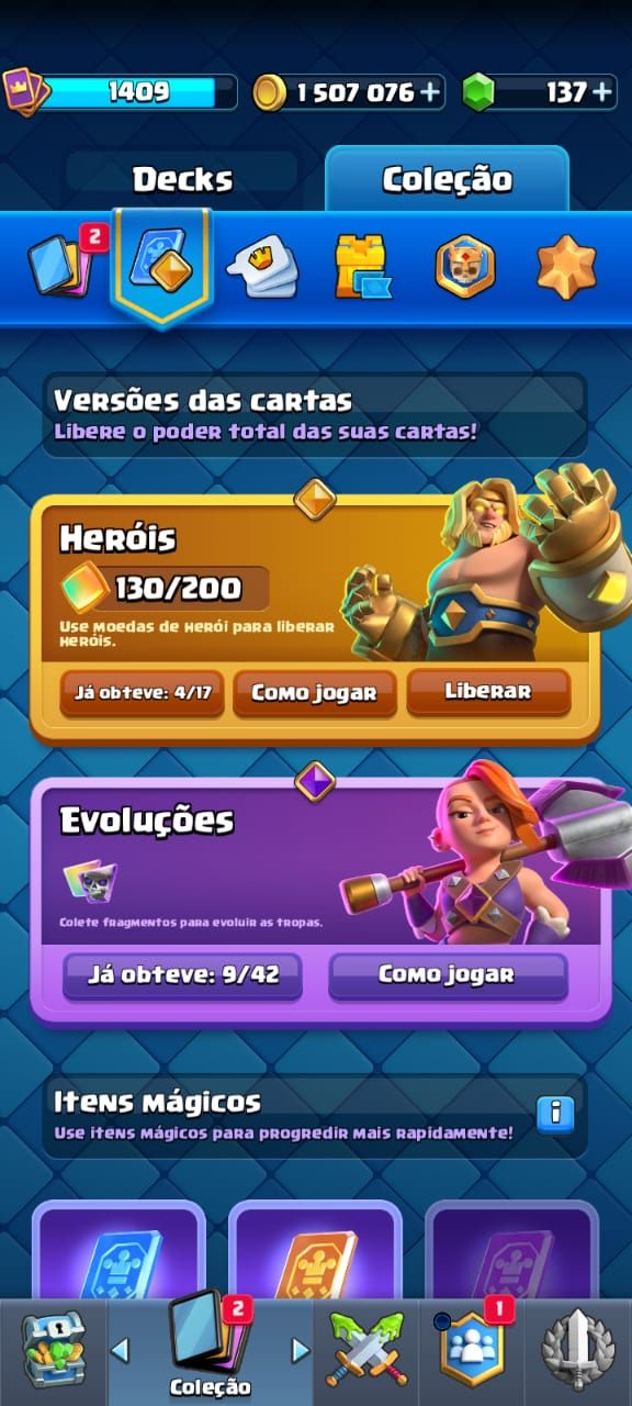 CONTA SUPERCELL PREMIUM CLAHS ROYALE E BRAW STARS